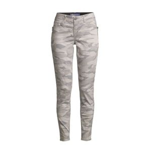 Democracy sand camo ankle length skinny jeans